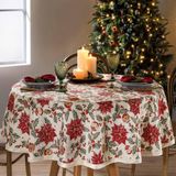 Toalha De Mesa Redonda Dohler 160cm Natal 106