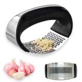 Espremedor Amassador Triturador De Alho Pratico Manual Inox