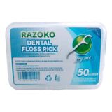 Fio Dental Floss Pick Razoko - 50 Unidades