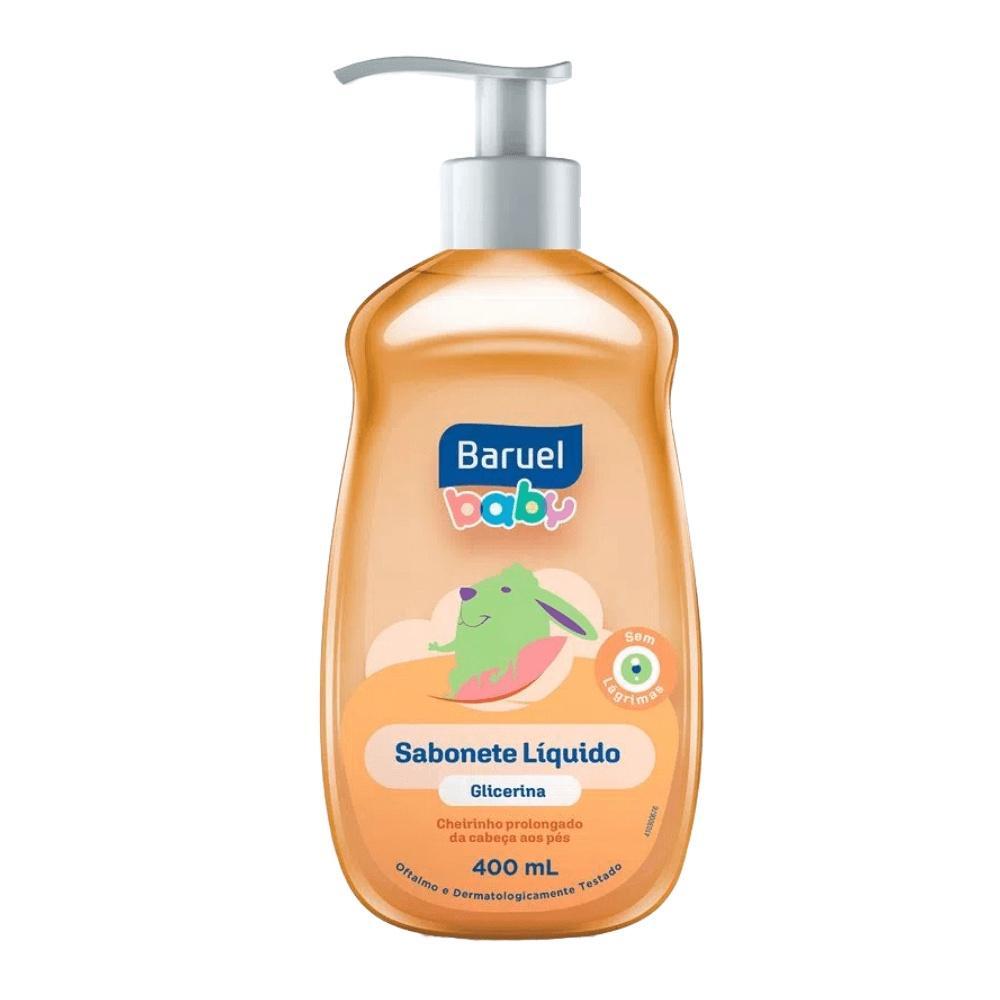 Sabonete Líquido Infantil Com Glicerina 400ml Baruel Baby