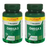 Kit 2x Ômega 3 Meg-3 Epa/dha 120 Softgels - Macrophytus