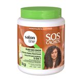 Creme Multifuncional Salon Line Cachos Óleo De Coco 1kg