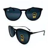 Óculos De Sol Masculino Feminino  Life Hope Oval Preto