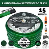 Mangueira Jardim Ultra Resistente 15 Metro + Suporte - Gf.