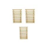 Jardim Vertical Painel Modulado Madeira Eucalipto( Kit C/3)