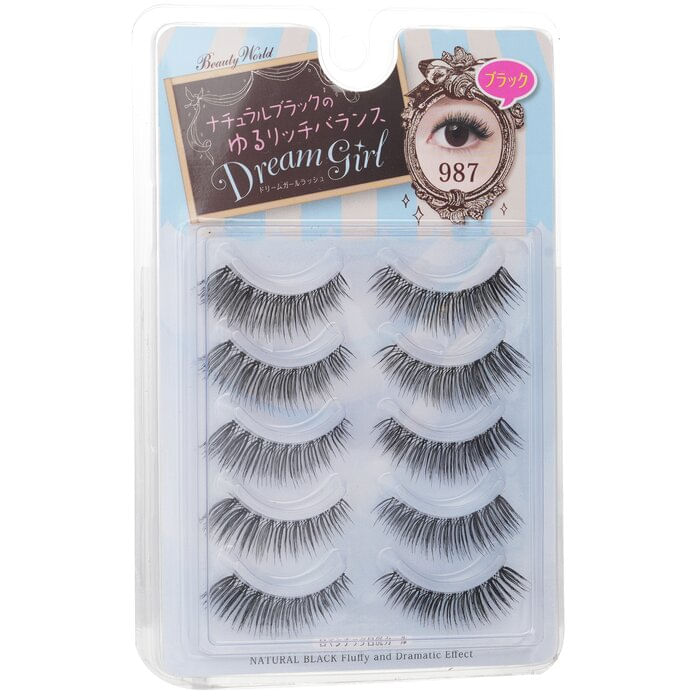 Cílios Postiços Beauty World Dream Girl Nylon #987 Black