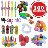 Kit 100 Brinquedos Sacolinha Festa Infantil Dia Das Criança