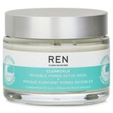 Máscara Facial Ren Clearcalm Invisible Pores Detox Para Pele Oleosa