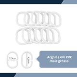 1 Cortina Box Banheiro Pvc Grossa Antimofo Ilhós Az 140x230