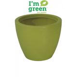 Vaso com Prato Tramontina Asteca 38 cm em Polietileno Verde Tramontina