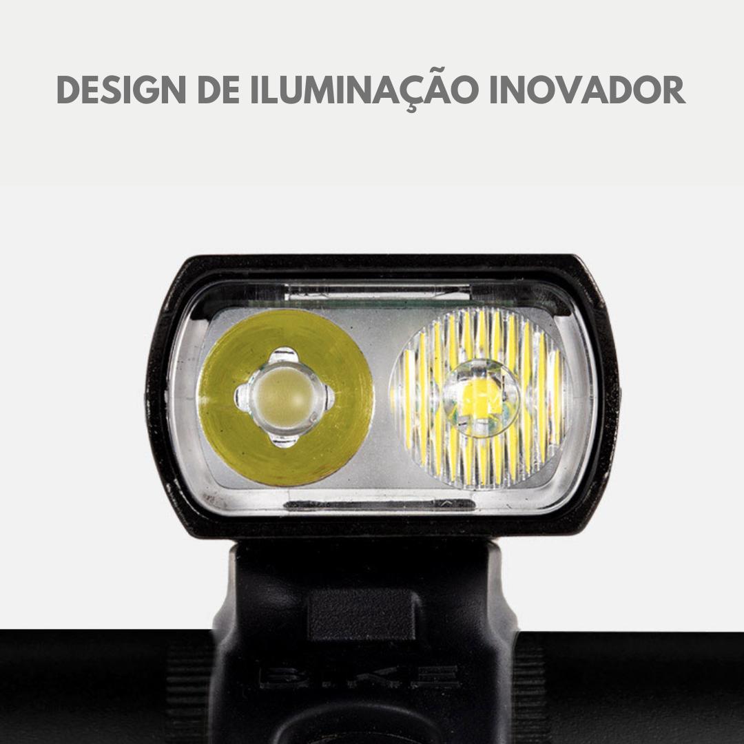 Farol Bicicleta 2 Led Cree T6 Recarregável Usb Com Medidor - Carrefour