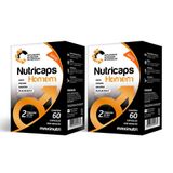 Kit 2 Nutricaps Homem Suplemento Mineral Vitamínico 60 Caps