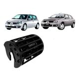 Difusor Saída Ar Lateral Renault Clio 2000 01 A 2016 Preto