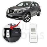 Descanso De Pé Nissan Kicks 2017 A 2022 Aço Escovado Prata