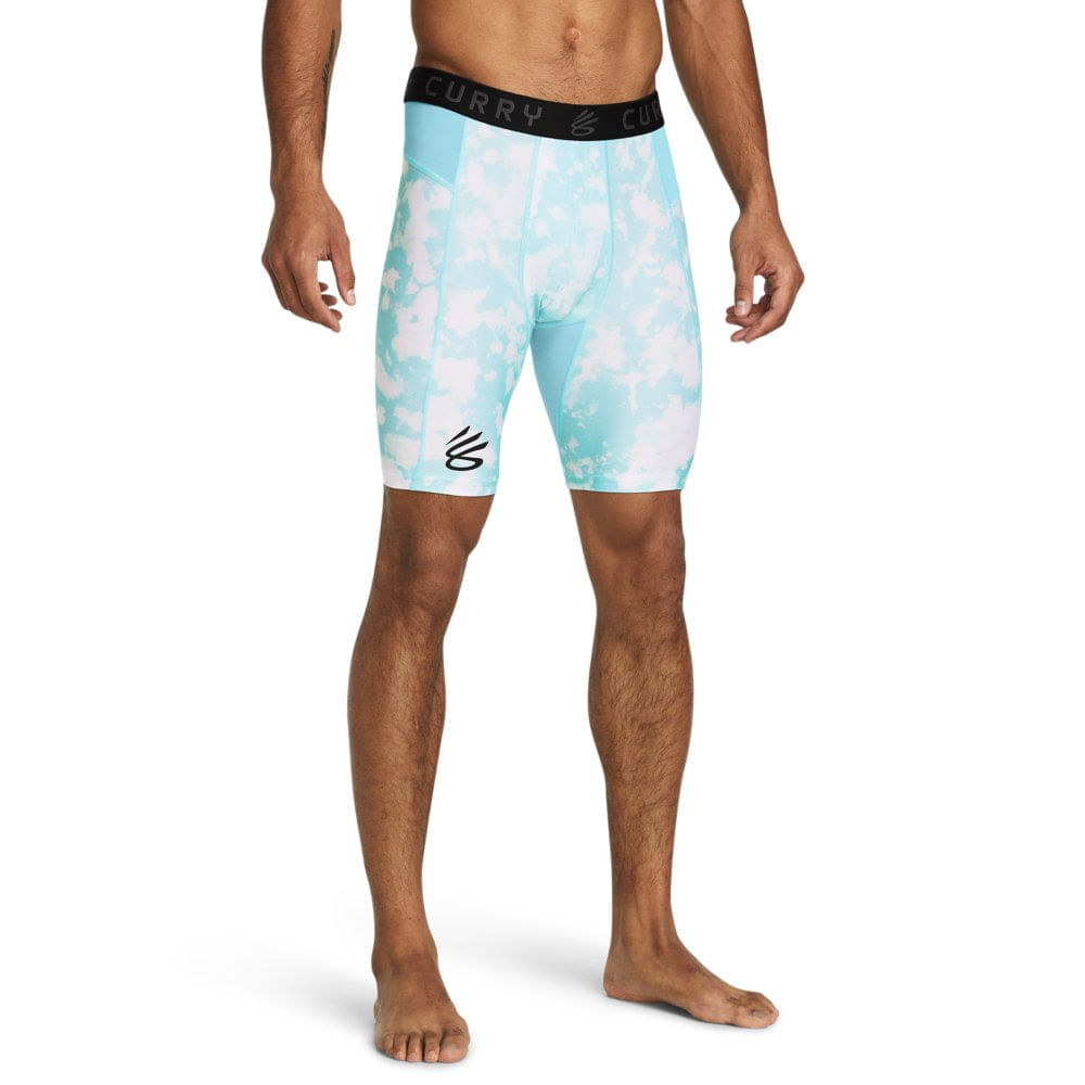 Shorts De Compressão Masculino Under Armour Curry Heatgear Printed