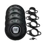 Calotas Miollo Fiat Palio Aro 13 1996/2016 Amarok Preto