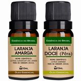 Kit 2 Óleos Essenciais 10ml - Laranja Amarga + Laranja Doce