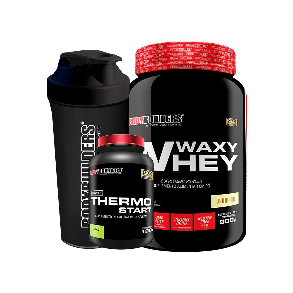 Kit Waxy Whey 900g+ Thermo Start Powder 120g Limão