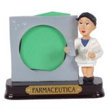 Profissional Farmacêutica De Resina Com Porta Foto 8cm