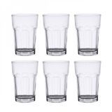 Jogo De Copos De Vidro 6 Peças Para Drink 425ml Incolor