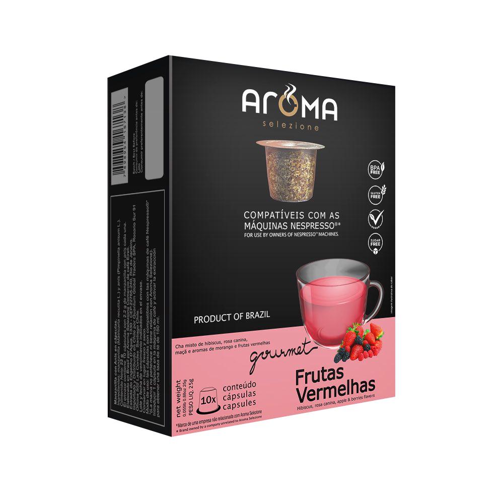 Cápsulas Aroma Nespresso - Frutas Vermelhas - 10 Un.