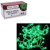 Pisca Pisca Led Verde Natal 8 Funções 100 Lâmpadas 110v