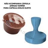 Tamper Socador Cápsula Dolce Gusto Reutilizável Café Azul