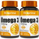 Kit 2 Ômega 3 Óleo De Peixe 1000mg Com 60 Cápsulas Fitoprime
