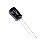 10 Peças Capacitor Eletrolítico 220uf 25v 220 X 25 105ºc