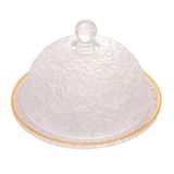 Quiejeira Lyor Petra De Cristal Com Fio De Ouro 19,5cm