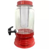 Suqueira Cervejeira De Vidro E Bastão Térmica 3,5l Vermelho