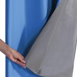Cortina Blackout Pvc Corta 100 % A Luz 2,80 M X 1,80 M Azul
