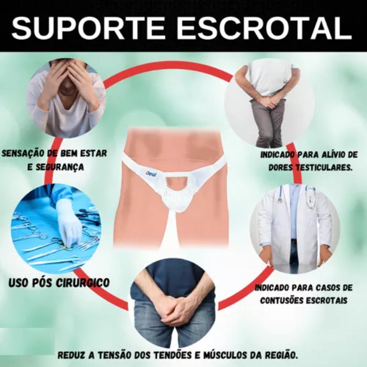 Suspensório Escrotal Protetor Testicular Confortável M Carrefour
