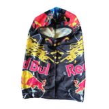 Touca Ninja Balaclava Motociclista Proteção Frio Uv Red Bull