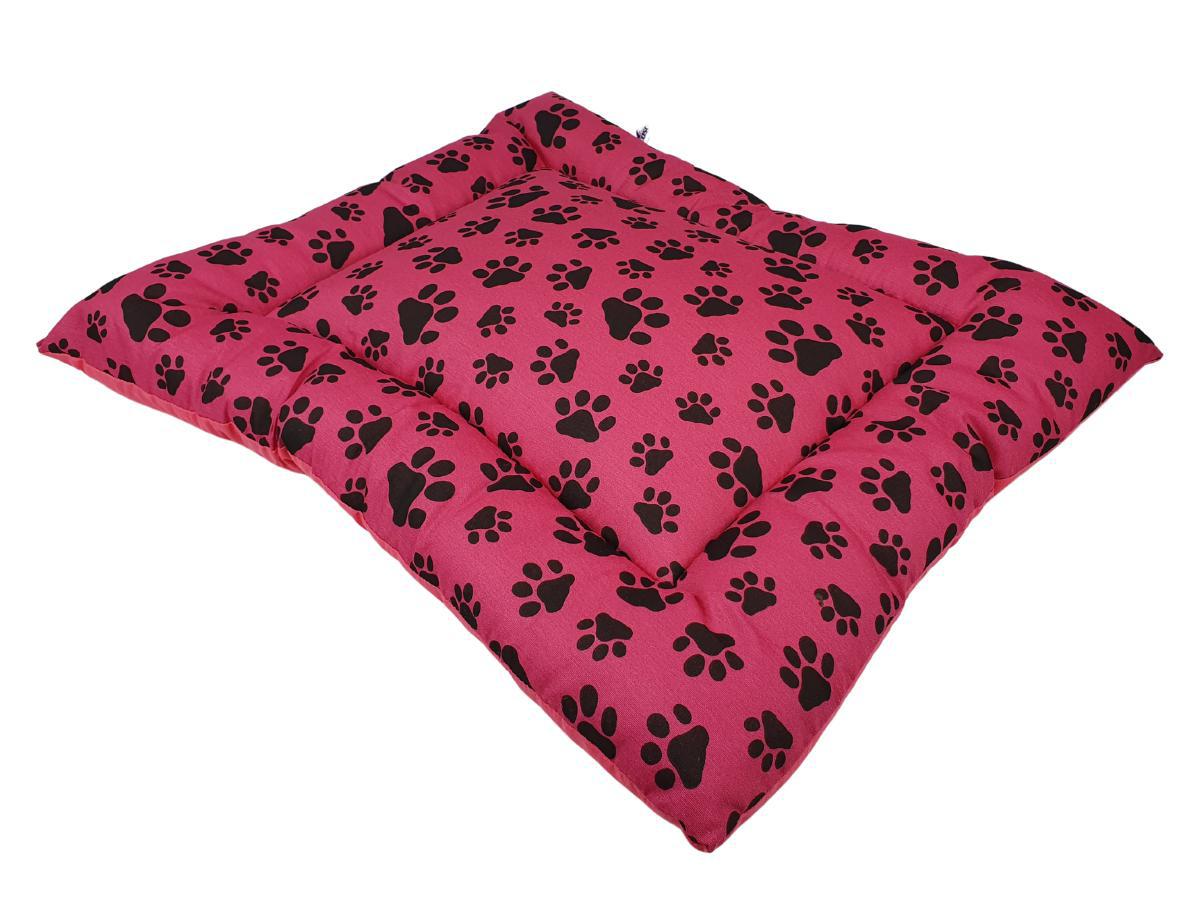 Cama Para Cachorro Patinhas Pink 55x79cm Grande