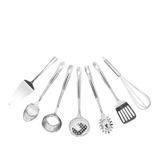 Conjunto Utensílio Cozinha Aço Inox Kit 7 Peças Excelente