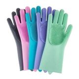 Luvas De Silicone Anti Térmicas Lavar Louça