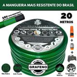 Mangueira Jardim Super Flexível 20 Metro Com Suporte - Gf.