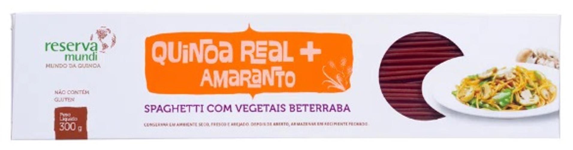 Macarrão Spaghetti Quinoa Vermelho Sem Glúten Reserva Mundi