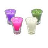 2 Kits Velas Coroa Advento Copinho Candelabro Cores 2