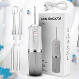 Irrigador Oral Jato D Água Limpador Dental 4 Bicos Usb