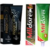 Kit Pomada Fisiofort Premium 150g + Pomada Mil Dores 100g