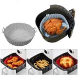 Forma Airfryer Microondas Fritadeira Silicone Reutilizável