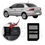 Descanso De Pé Volkswagen Voyage 09 A 22 Aço Escovado Preto