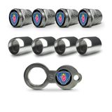 Válvula Pneu Roda Inox Cromado Antifurto Scania - Tampa Bico