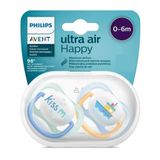 Chupeta Ultra Air Happy 0-6m Barco Com 2 Philips Avent