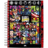 Caderno Smart Marvel - Metal Grosso, 80 Folhas, 90gr