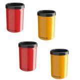 Kit 4 Porta Latas Térmico 350ml - Amarelo/vermelho