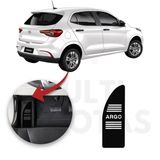 Descanso De Pé Fiat Argo 2018 A 2022 Aço Escovado Preto