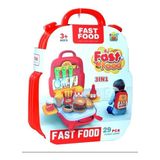 Maleta Fast Food 3 Em 1 Toy King - Ifood - 29 Peças